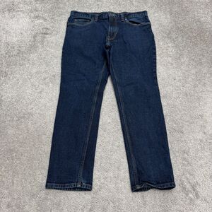 Everlane Slim Fit Denim Jeans Mens 33x28 Blue Dark Wash Organic Cotton Stretch